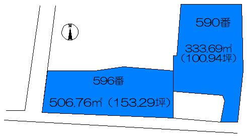 大南　１３８０万円 土地価格1380万円、土地面積840.45m<sup>2</sup> 