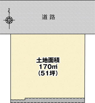 カーサ・ヴェルディ毘沙門台４丁目／土地（建築条件なし） 土地価格1398万円、土地面積170.54m<sup>2</sup> 