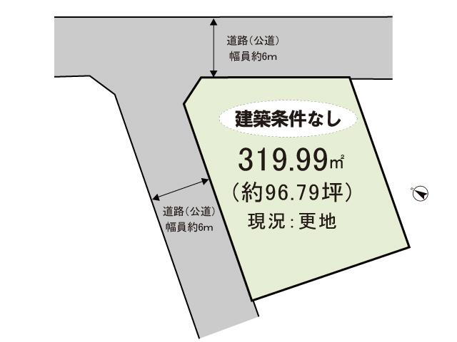 幕山台７（大門駅）　１２５０万円 土地価格1250万円、土地面積319.99m<sup>2</sup> 土地面積は広々約96.79坪。建築の幅も広がり、自由な間取りが実現可能です。