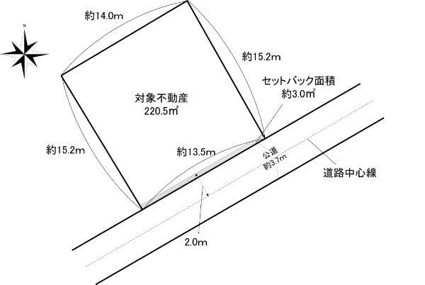 亀山南４（あき亀山駅）　１２００万円 土地価格1200万円、土地面積220.5m<sup>2</sup> 