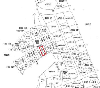 黒瀬切田が丘２　１９０万円 土地価格190万円、土地面積125m<sup>2</sup> 