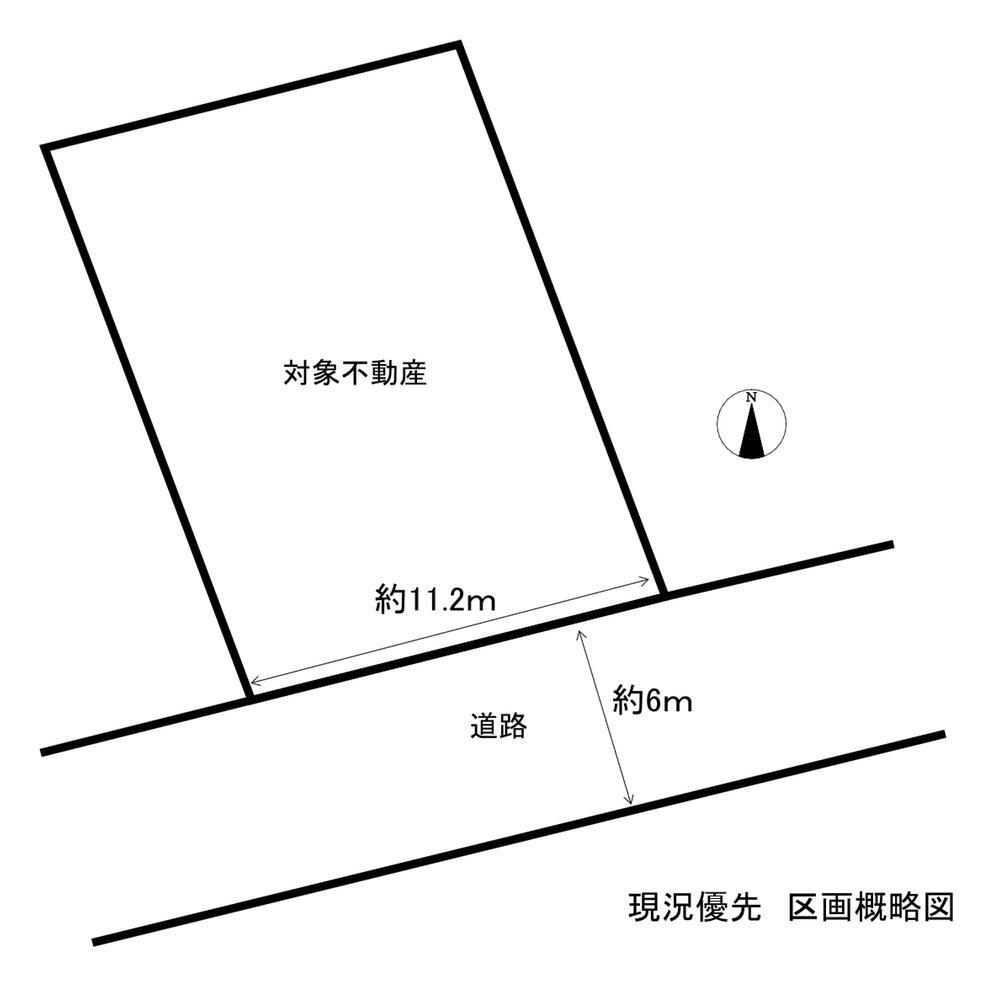 相田３（安東駅）　１５８０万円 土地価格1580万円、土地面積208.07m<sup>2</sup> 区画概略図