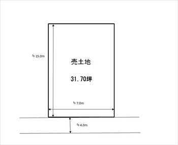 半田町（備前原駅）　６００万円 土地価格600万円、土地面積104.79m<sup>2</sup> 