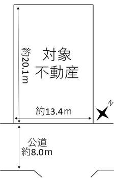 西栄３（大竹駅）　１９３０万円 土地価格1930万円、土地面積269.78m<sup>2</sup> 