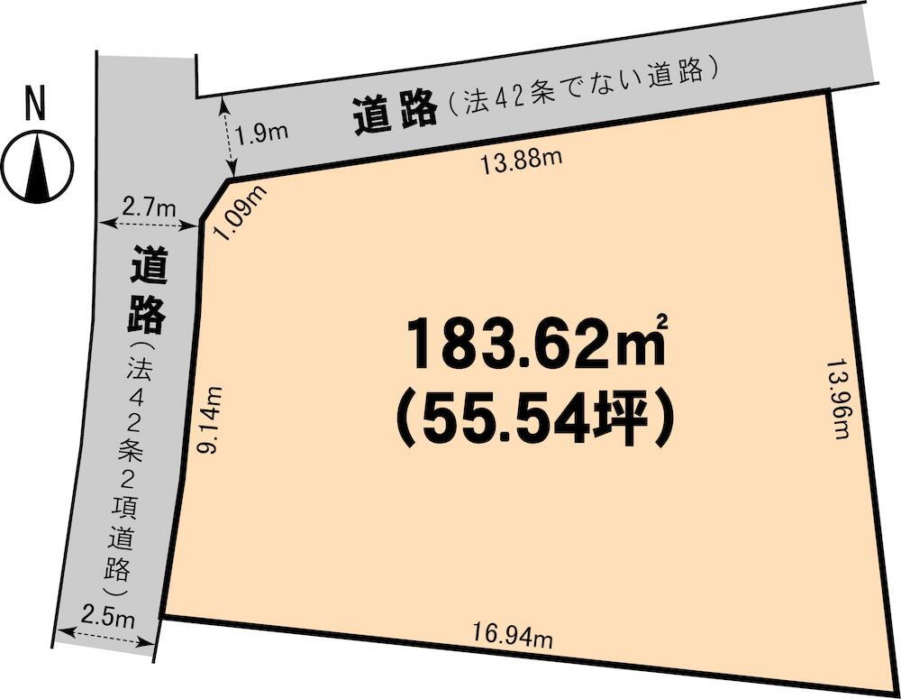 広江１（水島駅）　６１０万円 土地価格610万円、土地面積183.62m<sup>2</sup> 