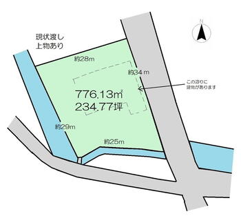 西田（久々原駅）　２３４０万円 土地価格2340万円、土地面積776.13m<sup>2</sup> 