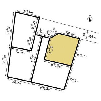 川内１（古市駅）　２９００万円 土地価格2900万円、土地面積124.16m<sup>2</sup> 