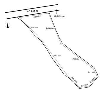 国分町（南久留米駅）　２５００万円 土地価格2500万円、土地面積2,640m<sup>2</sup> 約798.6坪ある広々とした土地です。