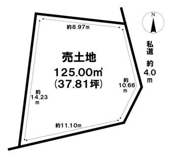 内間２（古島駅）　３７９０万円 土地価格3790万円、土地面積125m<sup>2</sup> 