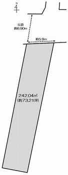 南薫町（櫛原駅）　１２９０万円 土地価格1290万円、土地面積242.04m<sup>2</sup> 