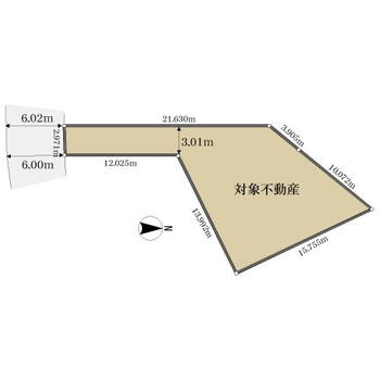 若宮３（舞松原駅）　１９８０万円 土地価格1980万円、土地面積215.13m<sup>2</sup> 地形図