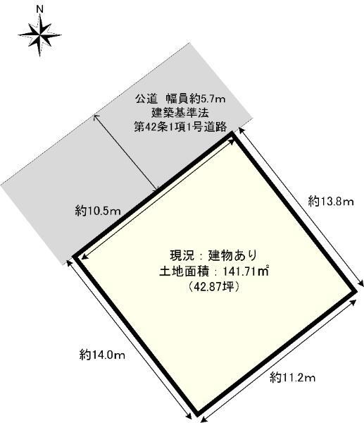 朽網西２（朽網駅）　１１９０万円 土地価格1190万円、土地面積141.71m<sup>2</sup> 