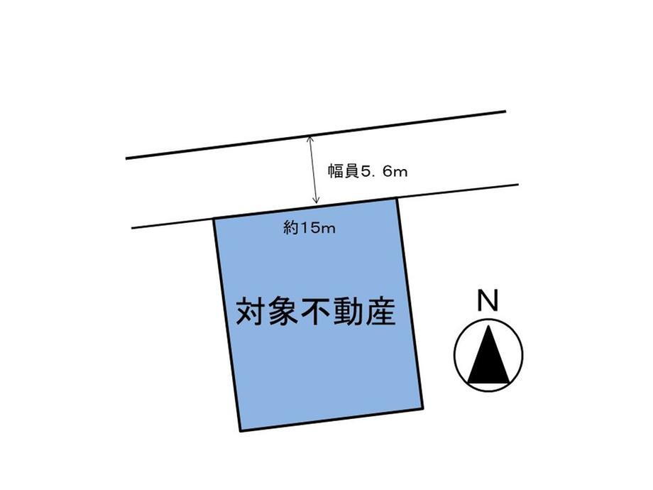 樋井川６　４０８０万円 土地価格4080万円、土地面積282.57m<sup>2</sup> 字型図