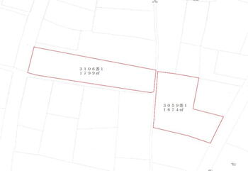 豊野町糸石　２１０１万２０００円 土地価格2101万2000円、土地面積3473m<sup>2</sup> 土地二筆（間に里道がございます。）