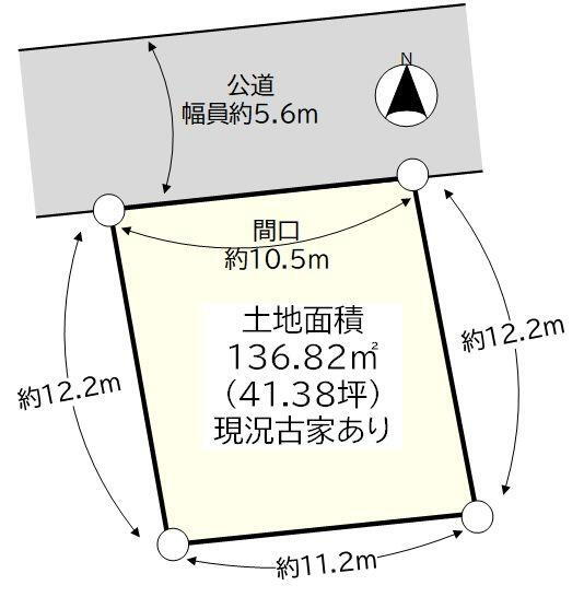 折尾２（折尾駅）　１２００万円 土地価格1200万円、土地面積136.82m<sup>2</sup> 