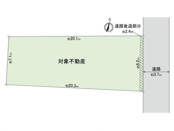 室見１（室見駅）　５４００万円 土地価格5400万円、土地面積156.48m<sup>2</sup> 間取り
