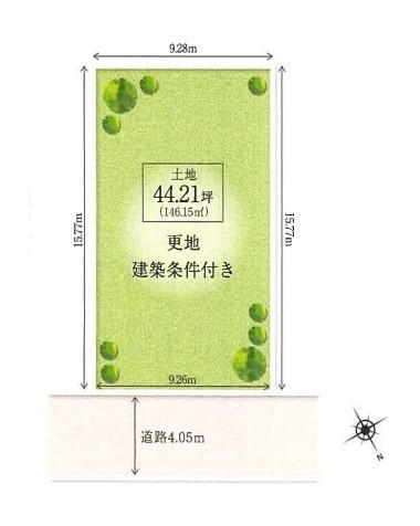 大阪府堺市北区百舌鳥梅北町４ 建築条件付土地