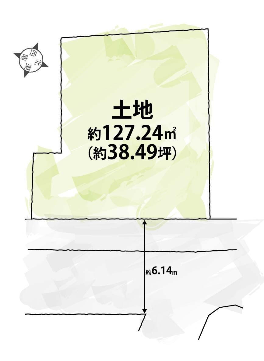 大阪府八尾市跡部本町２ 建築条件付土地