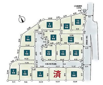 建築条件付き区上飯田町　全１５区画８号地土地 8号地