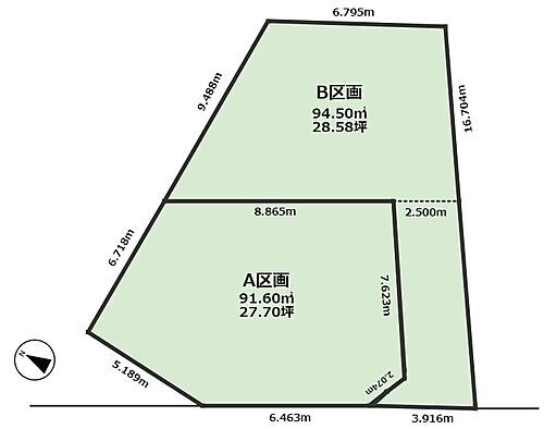 富士見市水谷東　売地　Ｂ区画