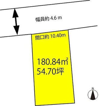 金沢市窪５丁目　売土地 約180.84m2（54.70坪）