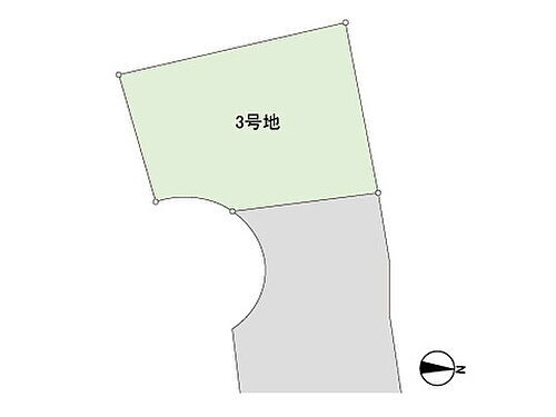 奈良市六条西２丁目　条件無売地　３号地　３号地 区画図