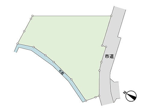 沼津市下香貫大久保　土地 区画図。図面と異なる場合は現況を優先。
