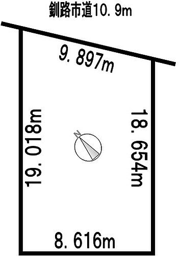 北海道釧路市愛国東３丁目 土地
