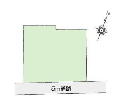 熊谷市美土里町２丁目　土地 区画図