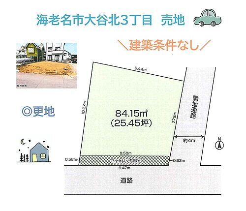 神奈川県海老名市大谷北3丁目 海老名駅 土地 物件詳細