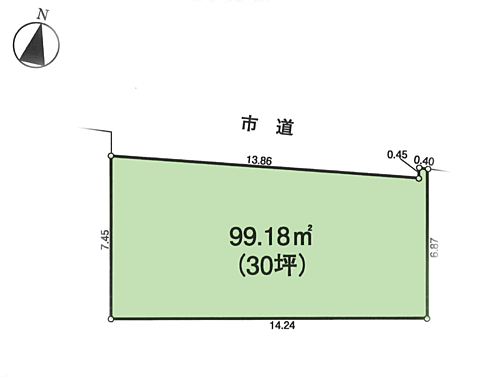 （クラシア）お買い物施設近くで便利な立地　鶴ヶ島市藤金 敷地面積99.18平米（30坪）です。建築条件ありません、自由設計プランお作りします。