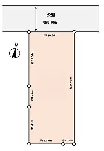埼玉県草加市稲荷６丁目 土地