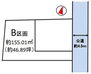 上尾市大字上　建築条件無し売地　Ｂ区画 区画図です。