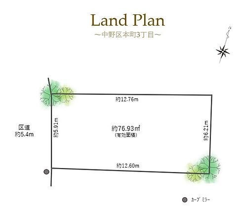 東京都中野区本町3丁目 中野坂上駅 土地 物件詳細