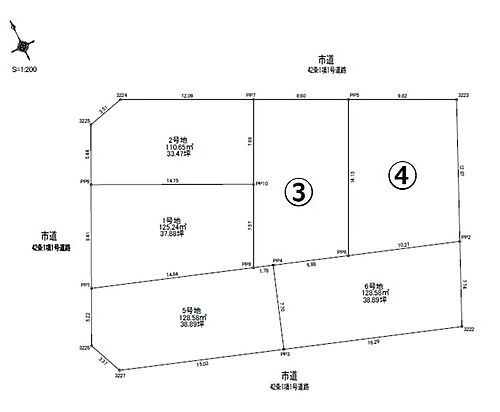 和歌山市松江北６丁目４８４－５８から分筆（３号地） 3号地になります。土地面積126.50？（38.26坪）