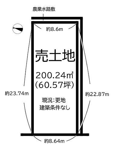 奈良県葛城市中戸 土地