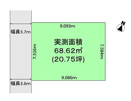 埼玉県越谷市蒲生2丁目 蒲生駅 土地 物件詳細