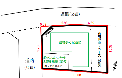 大井町金子 区画図です