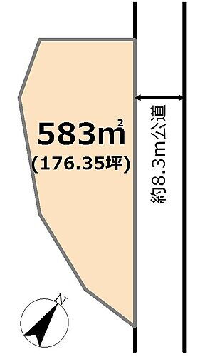 東松山市大字西本宿土地　１７６坪