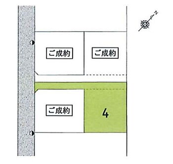宮城野区新田２丁目　建築条件無し売地　Ｎｏ４ 区画図です。