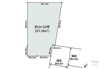 大田区東雪谷２丁目　土地 区画図