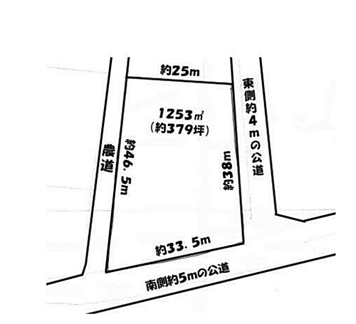 香川県木田郡三木町大字田中 土地