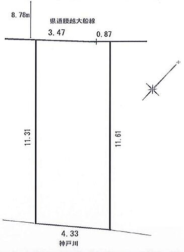 神奈川県鎌倉市腰越３丁目 土地