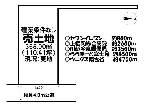 埼玉県川越市大字萱沼 850万円