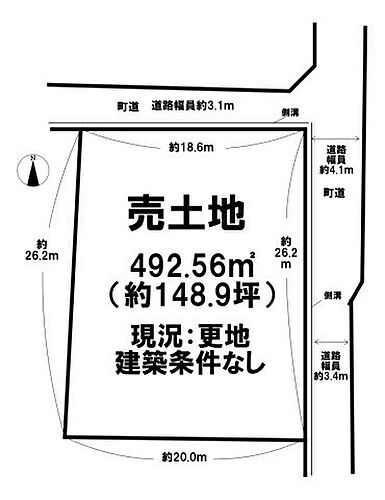 奈良県磯城郡田原本町大字大安寺 土地
