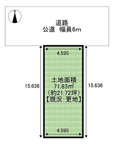 大阪府大阪市平野区背戸口１丁目 土地
