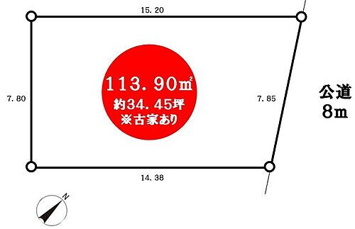 埼玉県所沢市若狭３丁目 土地