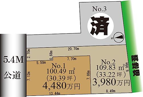 東京都江戸川区鹿骨5丁目36-7 小岩駅 土地 物件詳細