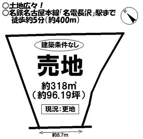 売土地　長沢町ハシカ