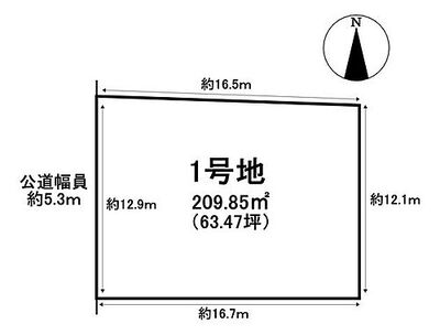 一宮市木曽川町黒田字寺西　１号地　売土地